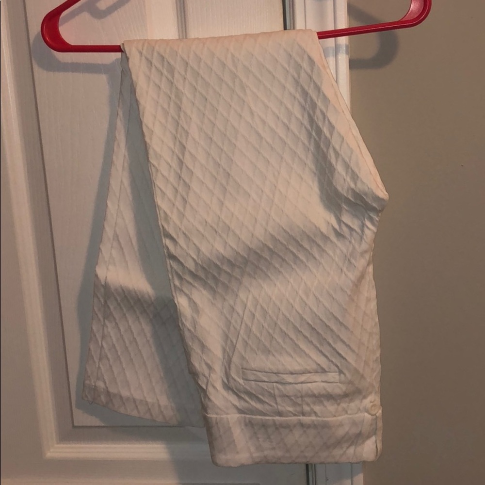 White Stretch Work Pant